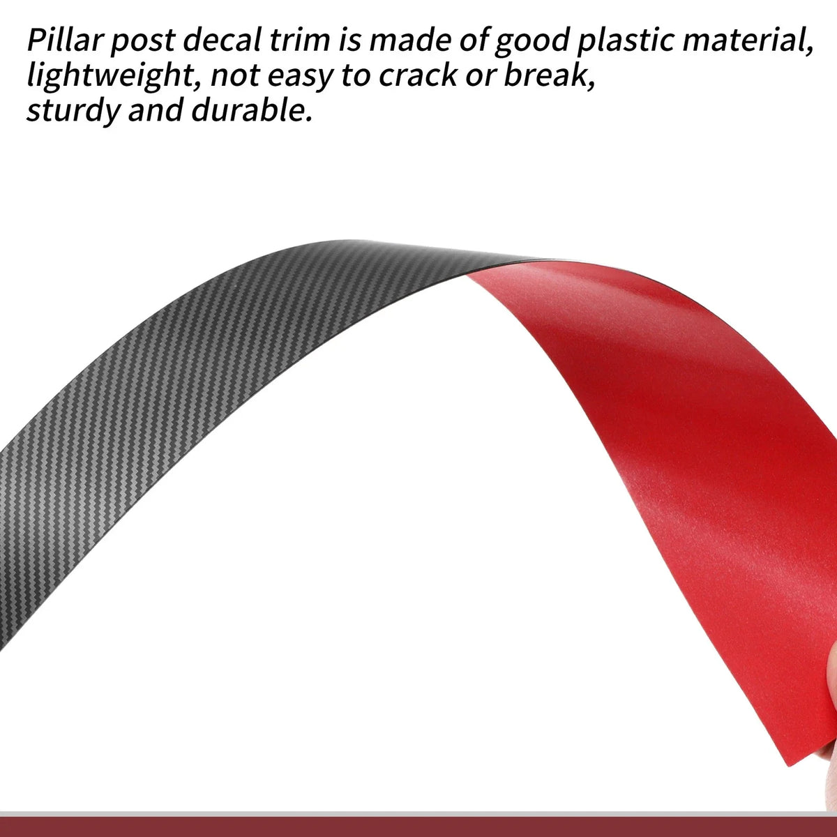 Door Pillar Window Trim for Chevrolet Optra (2006–2016) Black Carbon Fiber