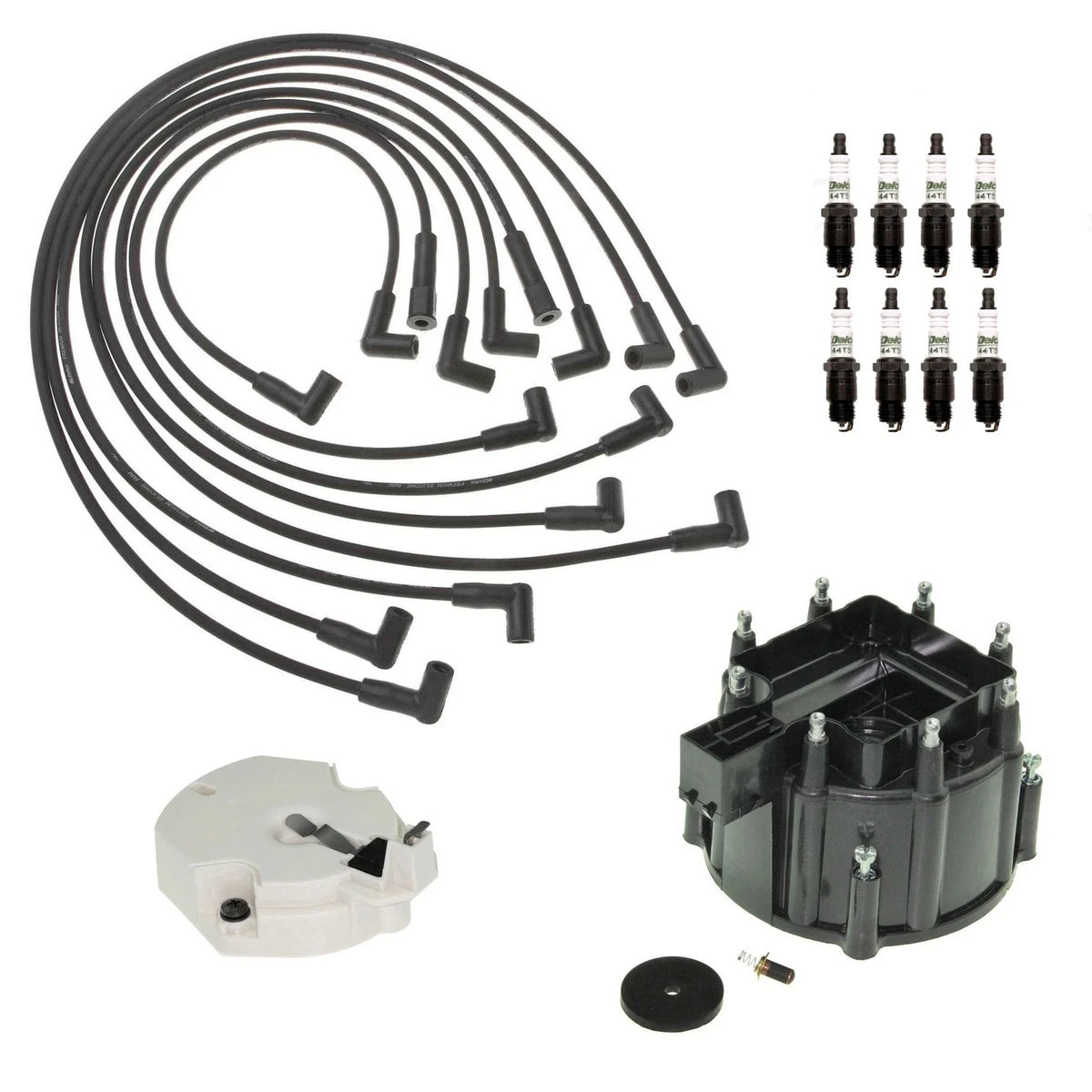 ACDelco Ignition Kit for C10 C1500 V8 (1973–1995) - Rotor, Cap, Wires, Plugs