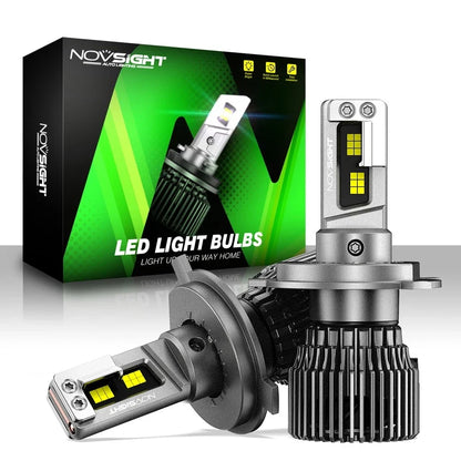 2X H4 LED Headlight Bulbs for NOVSIGHT (30000LM, 130W, 6500K)