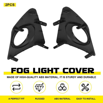 2X Bumper Fog Light Bezel Cover for Toyota Corolla S (2014–2016) EPY