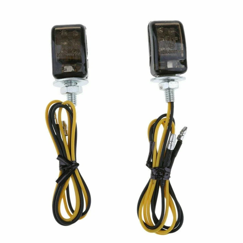 Set of 4 Amber LED Indicators for Motorcycle (Universal)