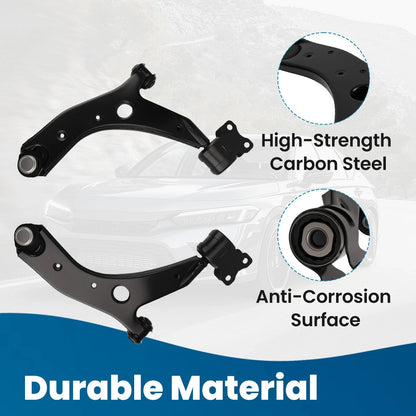 Set of 2 Front Lower Control Arms Tie Rods Sway Bars for Mazda 3 (2004–2009)