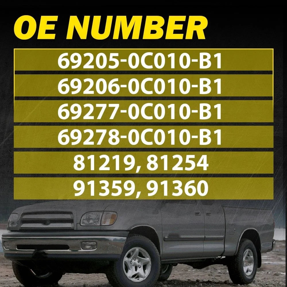 2X Interior Door Handle Trim Beige for Toyota Tundra (2000–2006)