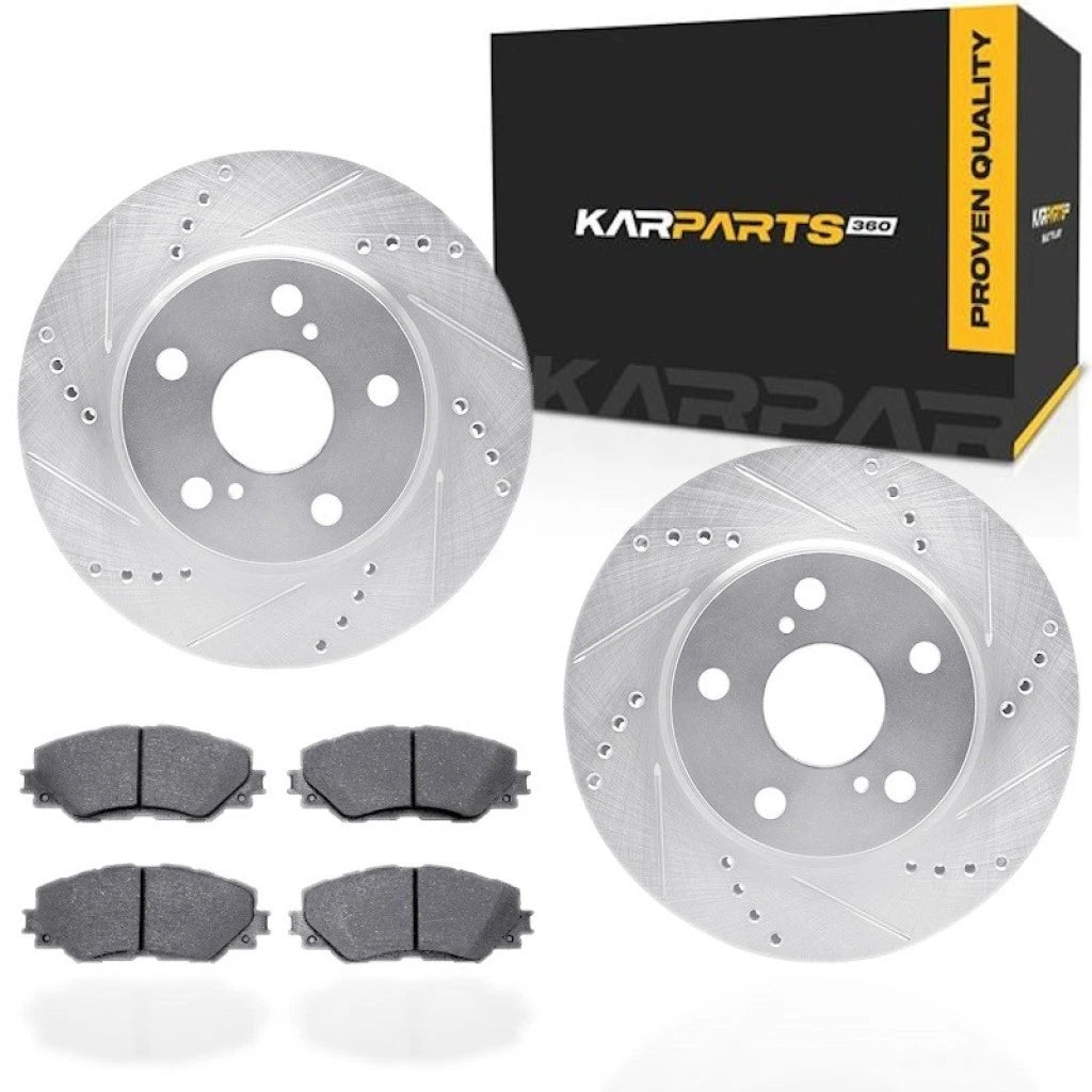 Rotor Set with Brake Pads for Lexus HS250h (2010–2012) ALX-PAU-DF-7512-76158-CLA1