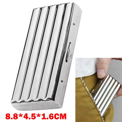 Wavy Cigarette Case for 10 Cigarettes - Moisture-Proof, Portable