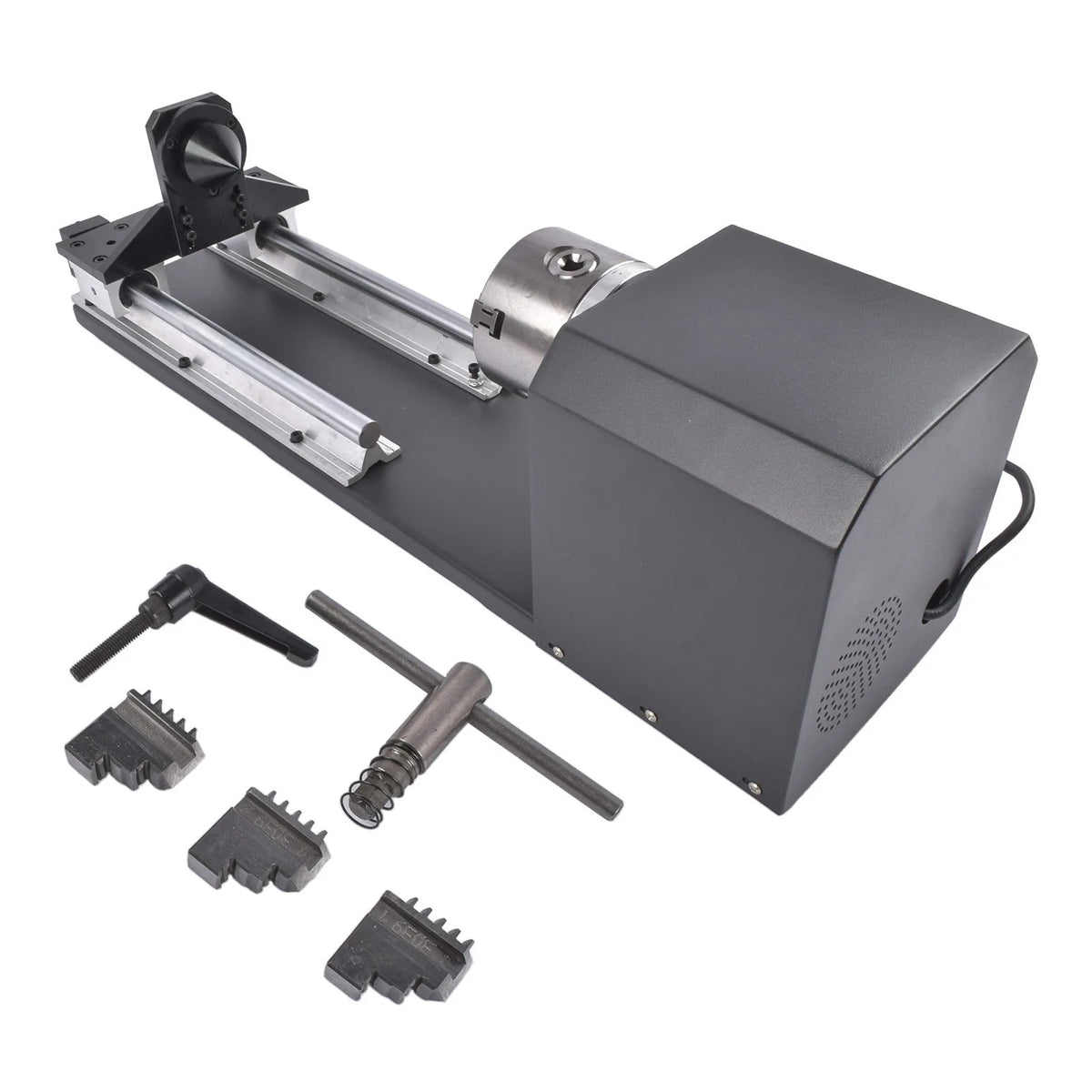 Rotary Axis with 3-Jaw Chuck for CO2 Engraver (50W–130W) 4.2A 1.68V 1:2