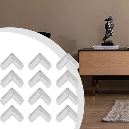 12pc Clear Rubber Corner Edge Table Cushion Guard for Baby Safety