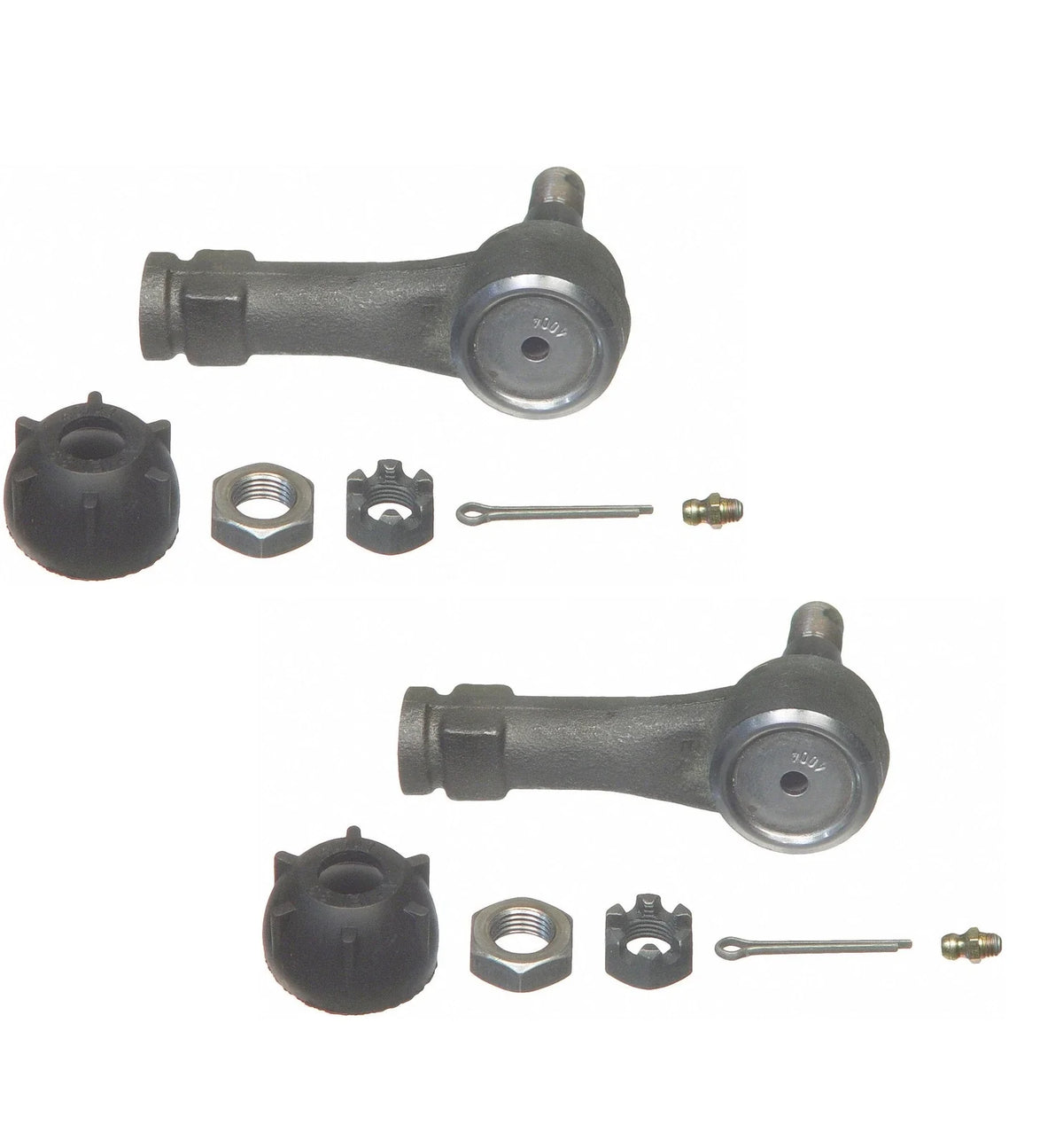 Set of 2 Outer Steering Tie Rod Ends for Ford Mustang II (1974–1978)
