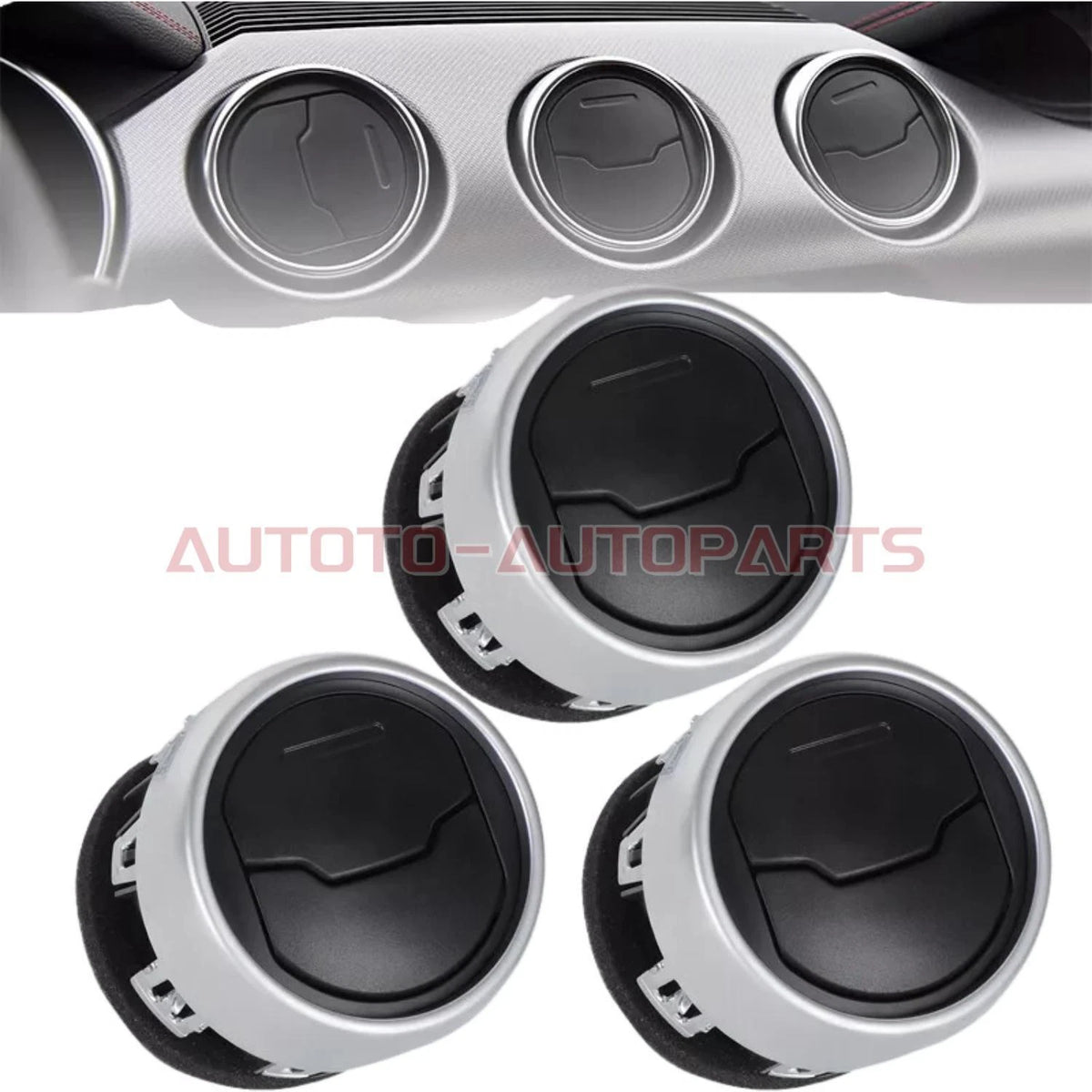 3X A/C Air Vent Louvre for Ford Mustang (2015–2020) FR3Z19893AC