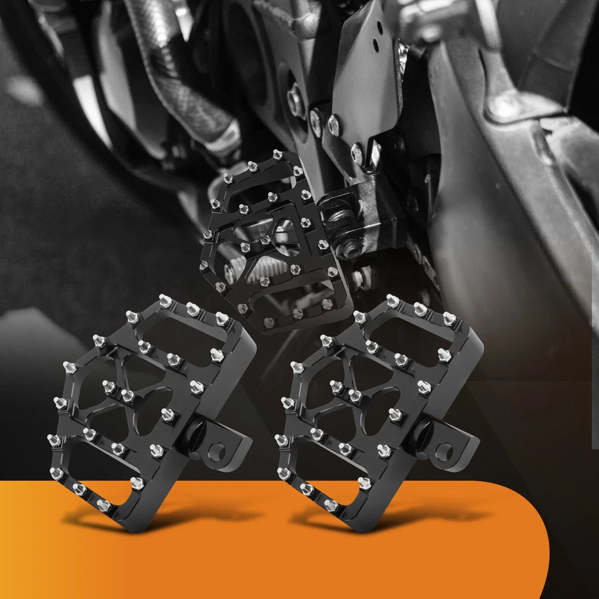360° Rotating Foot Pegs for Harley-Davidson Road King & Street Glide (1994–2023)
