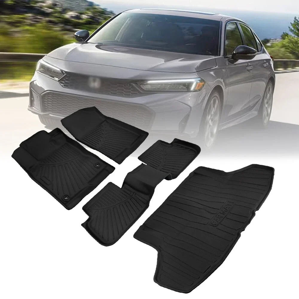 Set of 2 3D Cargo Mats for Honda Civic Sedan (2022–2025)