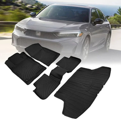 Set of 2 3D Cargo Mats for Honda Civic Sedan (2022–2025)