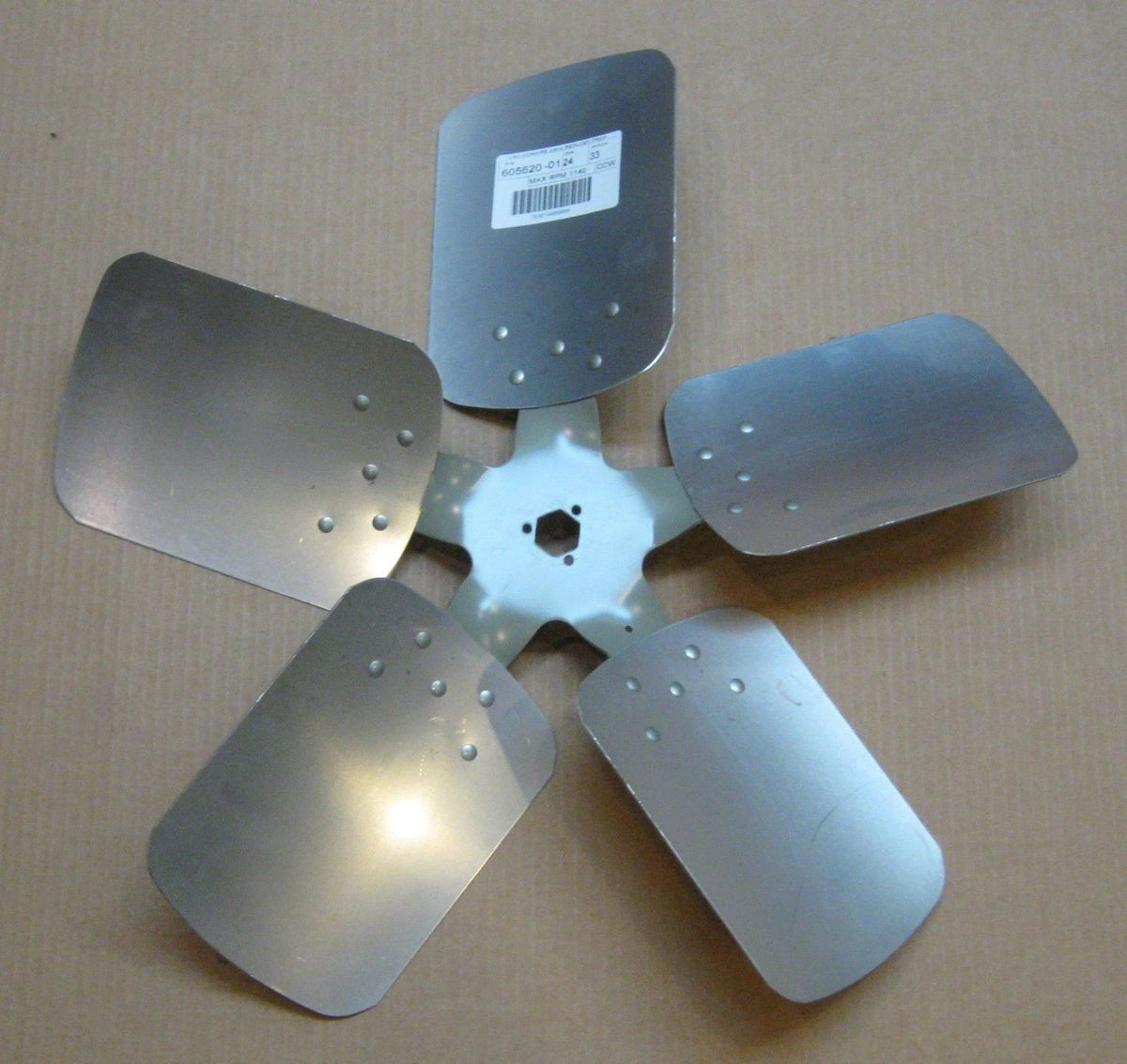 24" Fan Blade for CCW Rotation (33 Degree Pitch, 5 Blades)