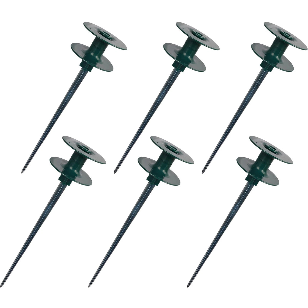 6X Garden Hose Guide Spike for Garden Use (10 Inch, Rustproof Metal)