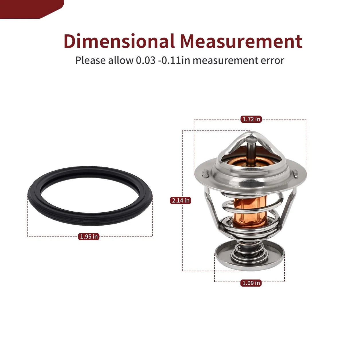 Thermostat O-Ring for Honda Pioneer 500 520 700 700-4 Big Red 700 (2014–2020)