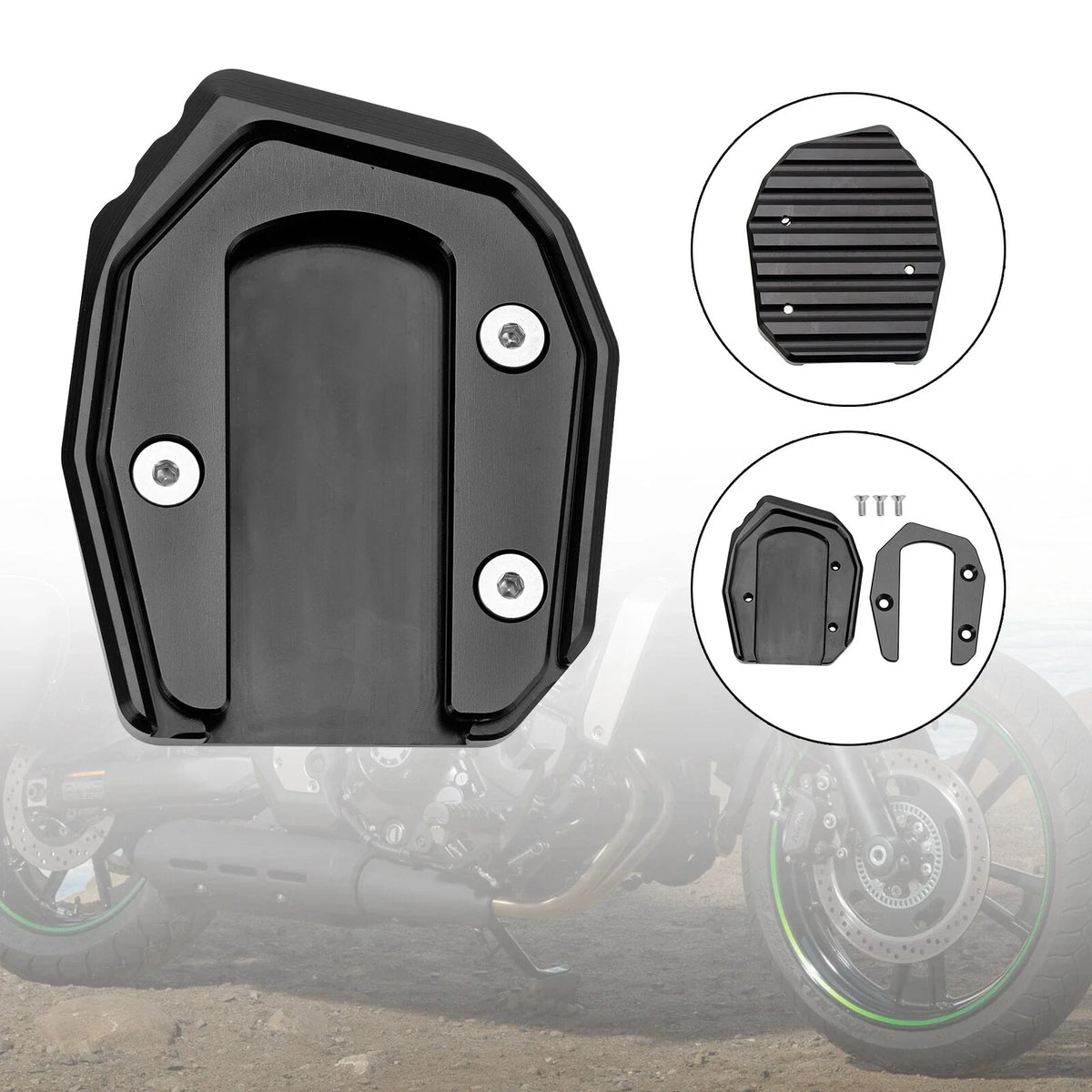 Kickstand Enlarged Plate Pad for Kawasaki Vulcan S 650 VN650 (2015–2021)