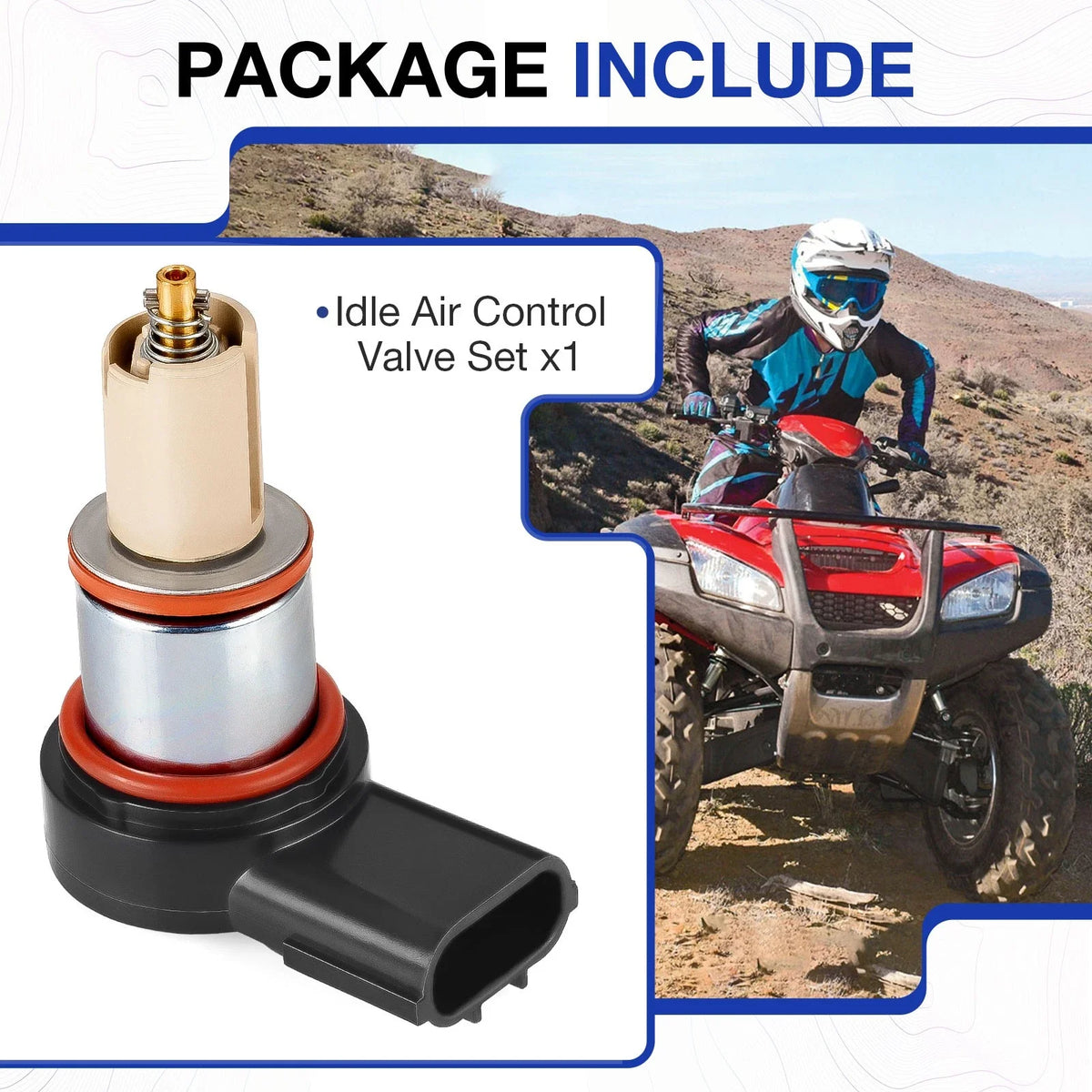 Idle Air Control Valve for Honda Foreman Rubicon 500 TRX500FA5/6/7 (2015–2019)