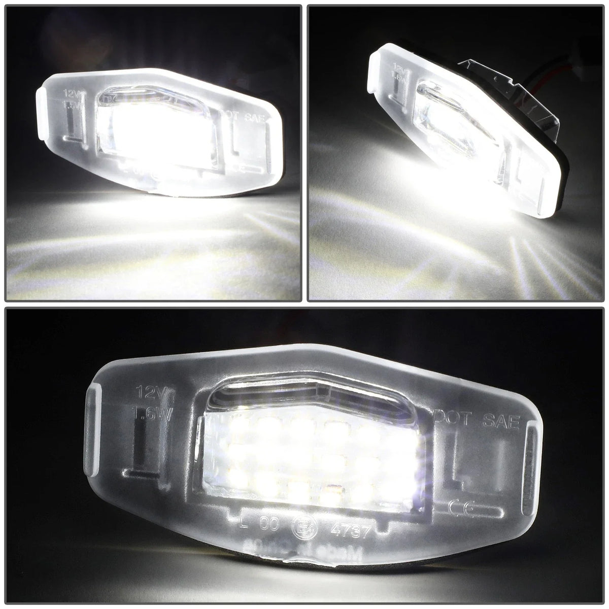 LED License Plate Light Lamps for Honda Accord Civic Acura MDX TL (2003–2021)