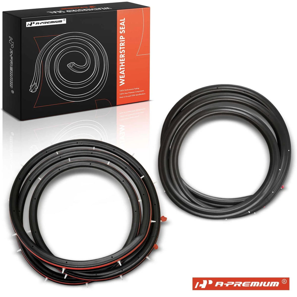 2X Rear Door Weatherstrip Seal for Ford Focus (2012–2018) BM5Z58253A11B