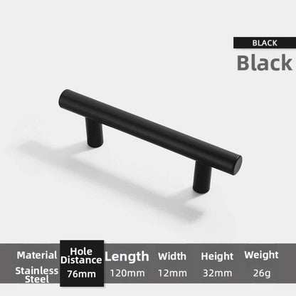 Stainless Steel Black Handle for Cabinet Drawer Dresser Wardrobes