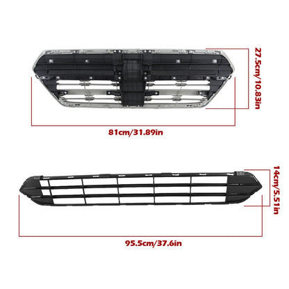 Set of 2 Grilles for Subaru Outback (2015–2017) 91121AL05A 57731AL03A