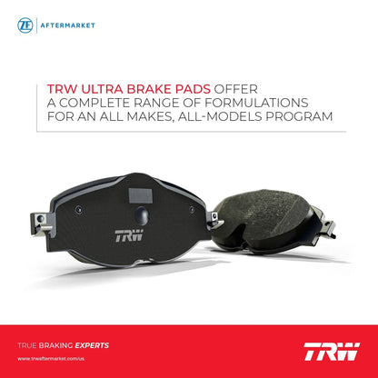 Set of 4 Disc Brake Pads for Toyota Corolla (2009–2010)