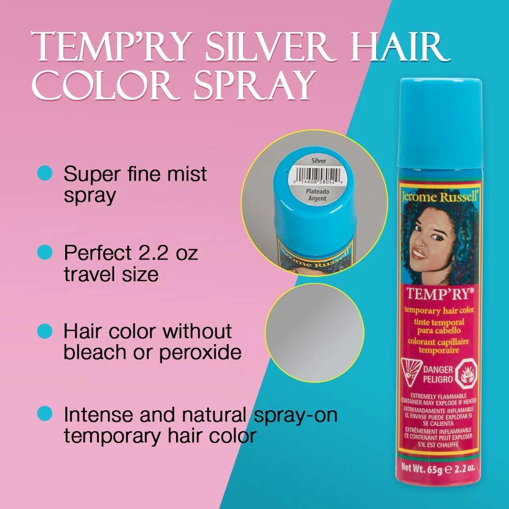 Jerome Russell Intense Silver Hair Color Spray (Pack of 1)