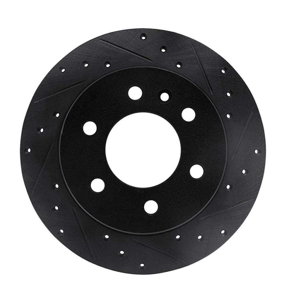 Rotor Set Rear for Volkswagen Crafter (2016–2017) ALX-PAU-DF-8002-40103-CLA4 Drilled and Slotted Black