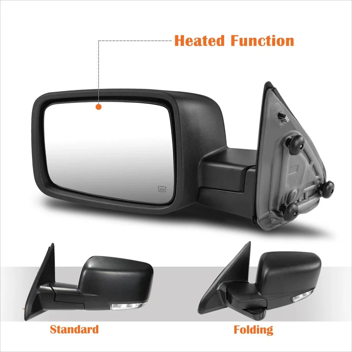 Power Heated Right Side Towing Mirror for Ram Truck (2009–2016)