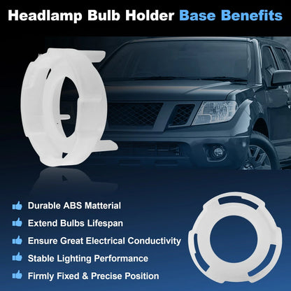 2pc Headlight Bulb Retainer Ring for Nissan Frontier Altima Murano (2005–2023) 260290Z800