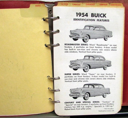 Used Car Facts Book for American Automobiles (1954–1959)
