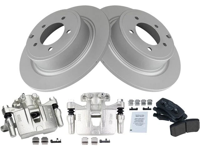 Set of 4 Brake Pads Rotors Calipers for Mitsubishi Outlander (2009–2012) 16354KNYN
