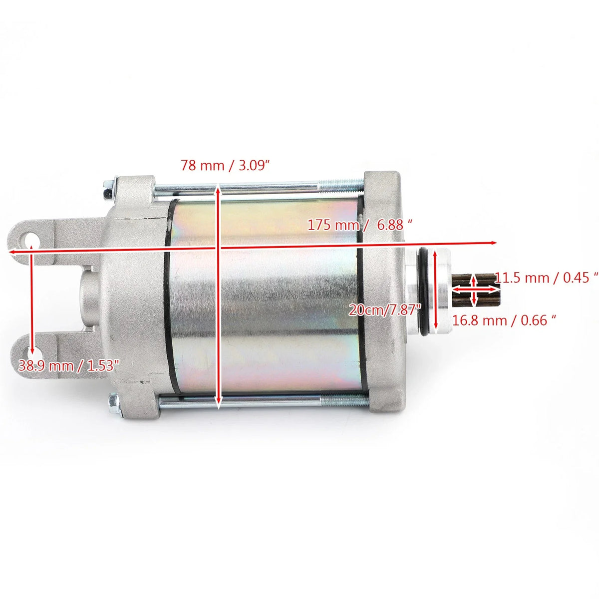 Starter for Kymco Scooters (31210-KHE7-9000-M1, 00128750, 31210-KHE7-90A)