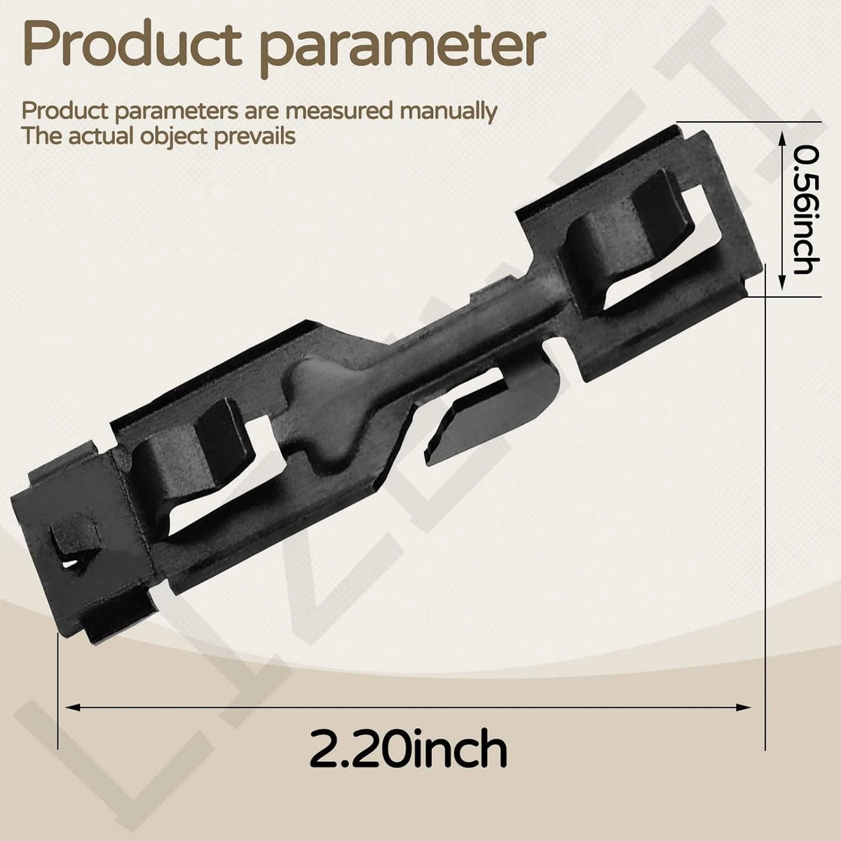 2X Front Panel Clips for Dryer (W10854425)