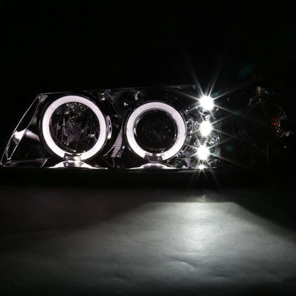 Set of 2 LED Halo Projector Headlights for Chevy Impala (2000–2005) NTR2146