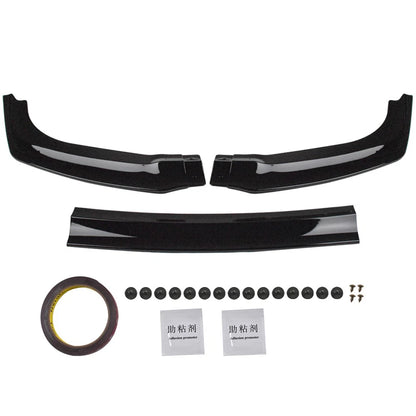 Front Bumper Lip for Honda Civic Si FK7 (2017–2021) - 10th Gen Civic Si Underbody Spoiler, 3 pc Style Front Sporty Lip Splitter
