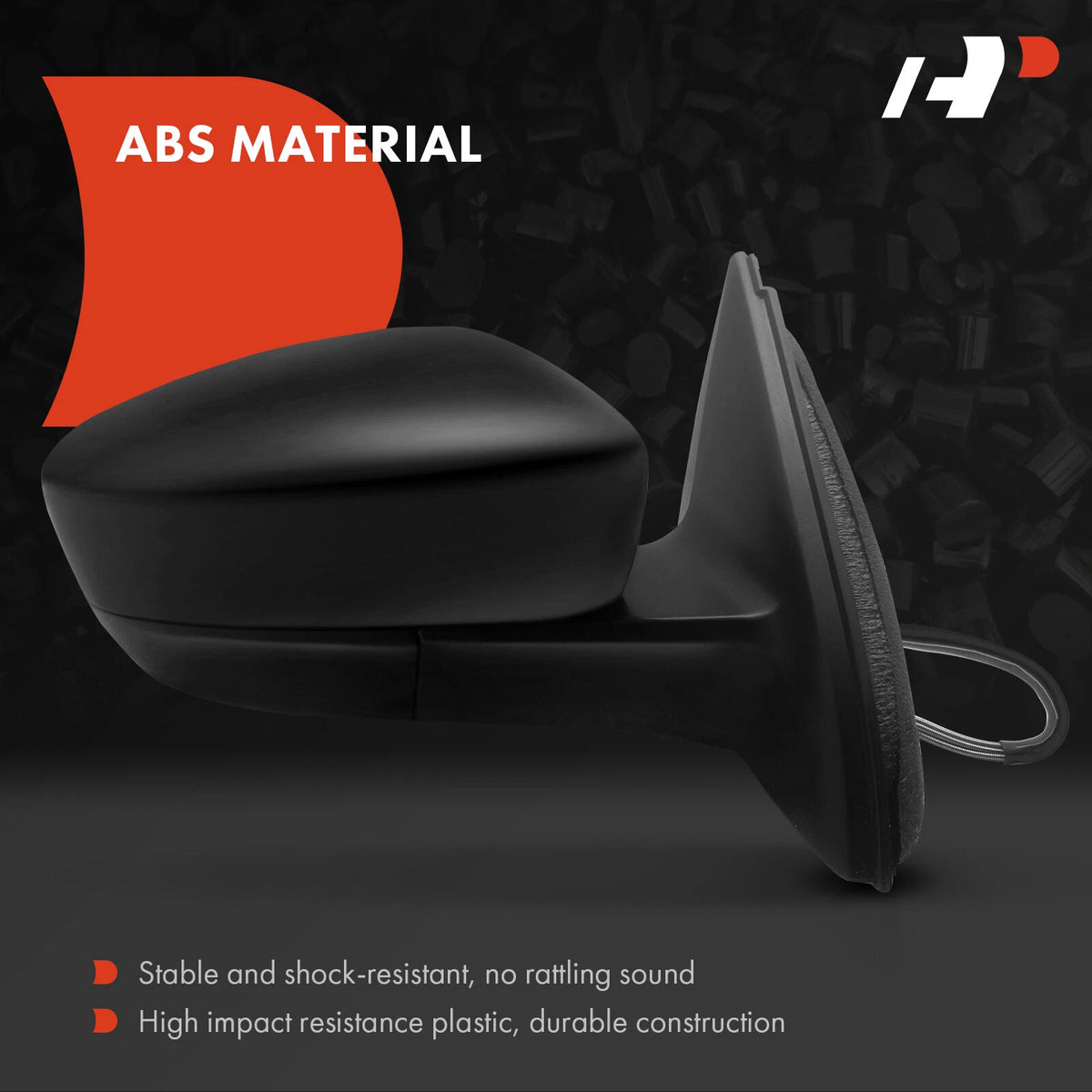 Pair Manual Adjust Side Mirrors for VW Jetta (2011–2015) 5C78575079B9-PFM, 5C7857507AE9B9, VW1320150, VW1321150