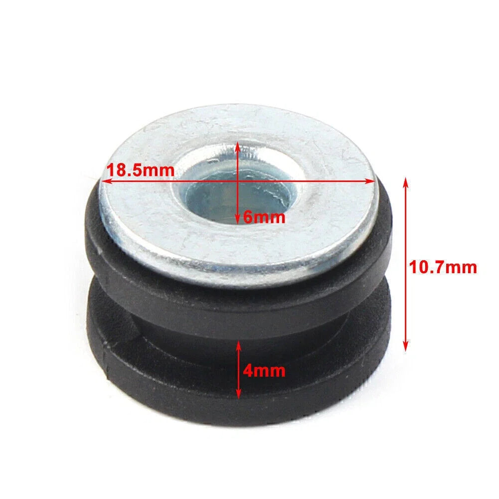 10Pcs Rubber Fairing Cowling Grommet Bushing Bolts for Motorcycle