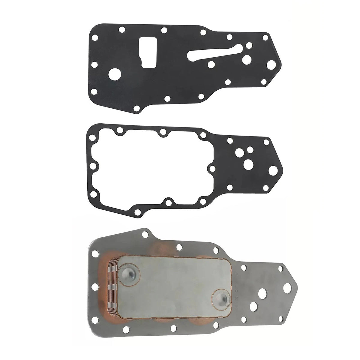 3pcs Set Oil Cooler w/ Gaskets for Dodge Cummins 5.9L 6B 6BT (1989–1997)