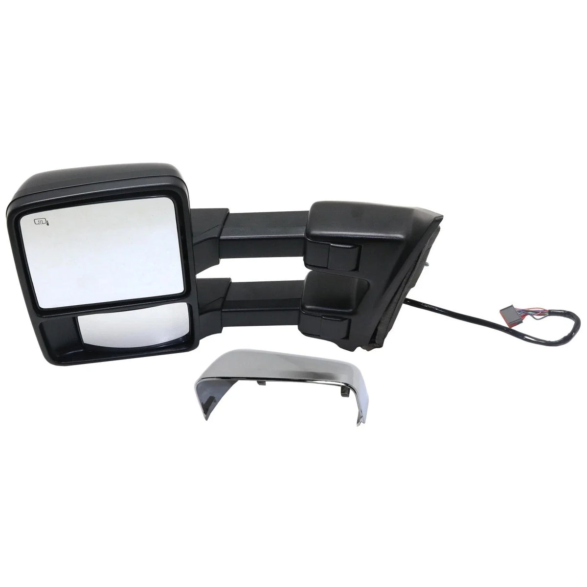 Tow Mirror for Ford F-450 F-250 Super Duty (2010–2016) LH Power Heated Glass