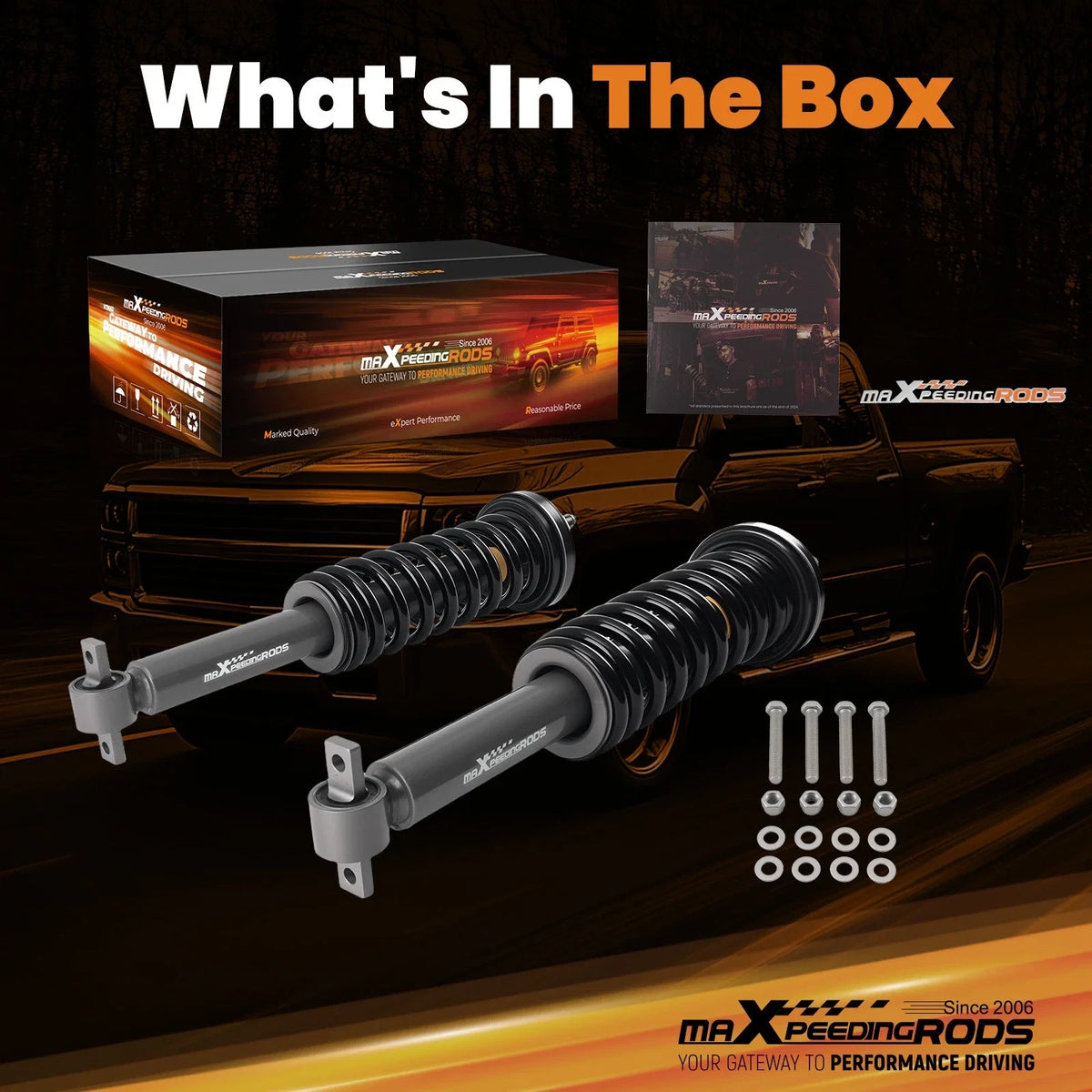 Loaded Suspension Lift Strut Kit for Ford F-150 4WD (2014–2025) 3" Front