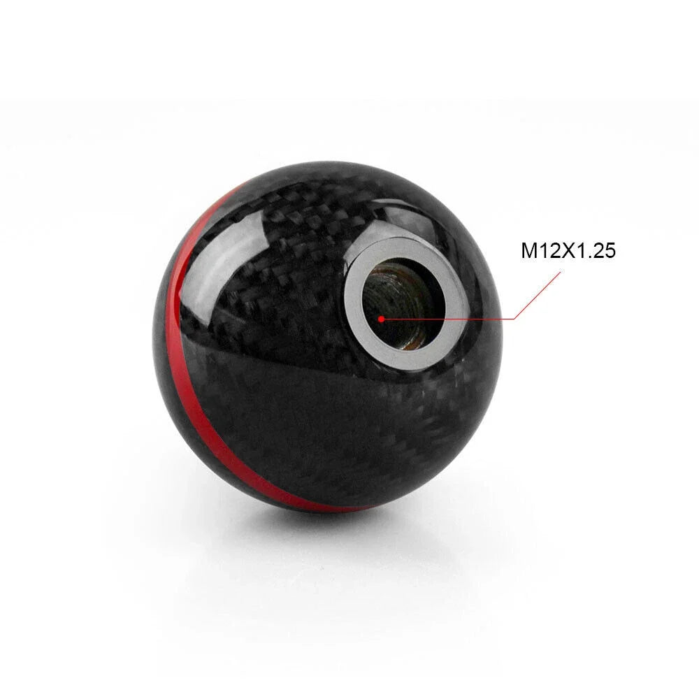 Red Carbon Fiber Shift Knob 5 Speed for Honda Civic CR-Z Accord S2000 (2001–2021)