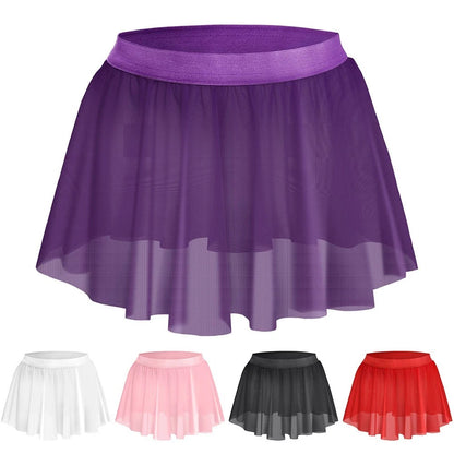 Sissy Skirt for Men - Sheer Lace Mesh Pleated Short Skirt