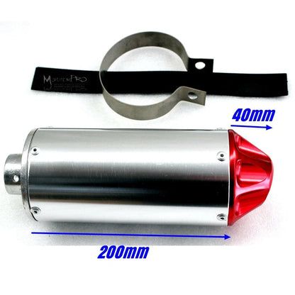 28mm CNC Exhaust Muffler Pipe for Atomik Thumpstar Pitpro 50cc-150cc