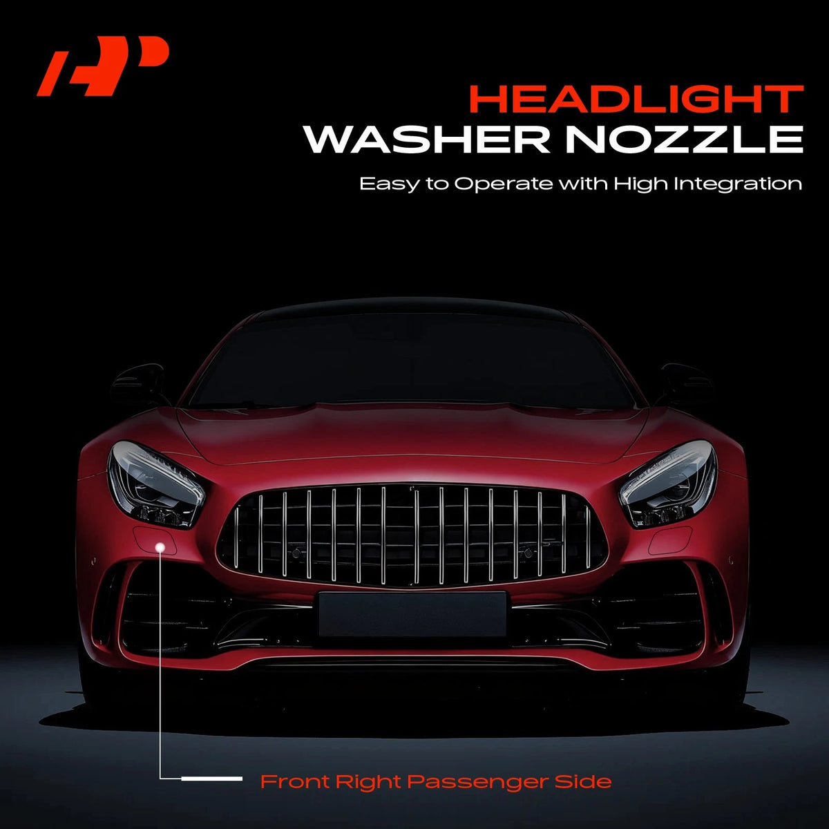 Front Right Headlight Washer Nozzle for Audi Q5/SQ5 (2018–2025) 80A955102, 80D955102