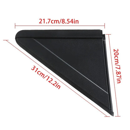 Black Plastic Mirror Flag Applique for Dodge Grand Caravan (2008–2020)
