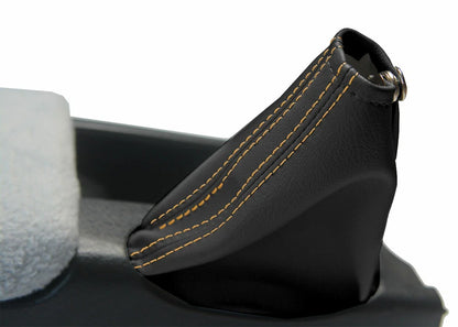 E Brake Boot Cover for Nissan Skyline R32 (1989–1993) Black Orange Stitch