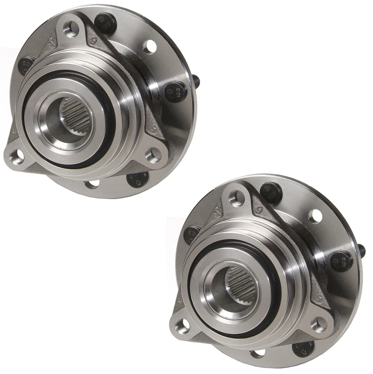 Set of 2 Rear Moog Wheel Bearing and Hub Kit for Chevrolet Corvette (1984–1996)