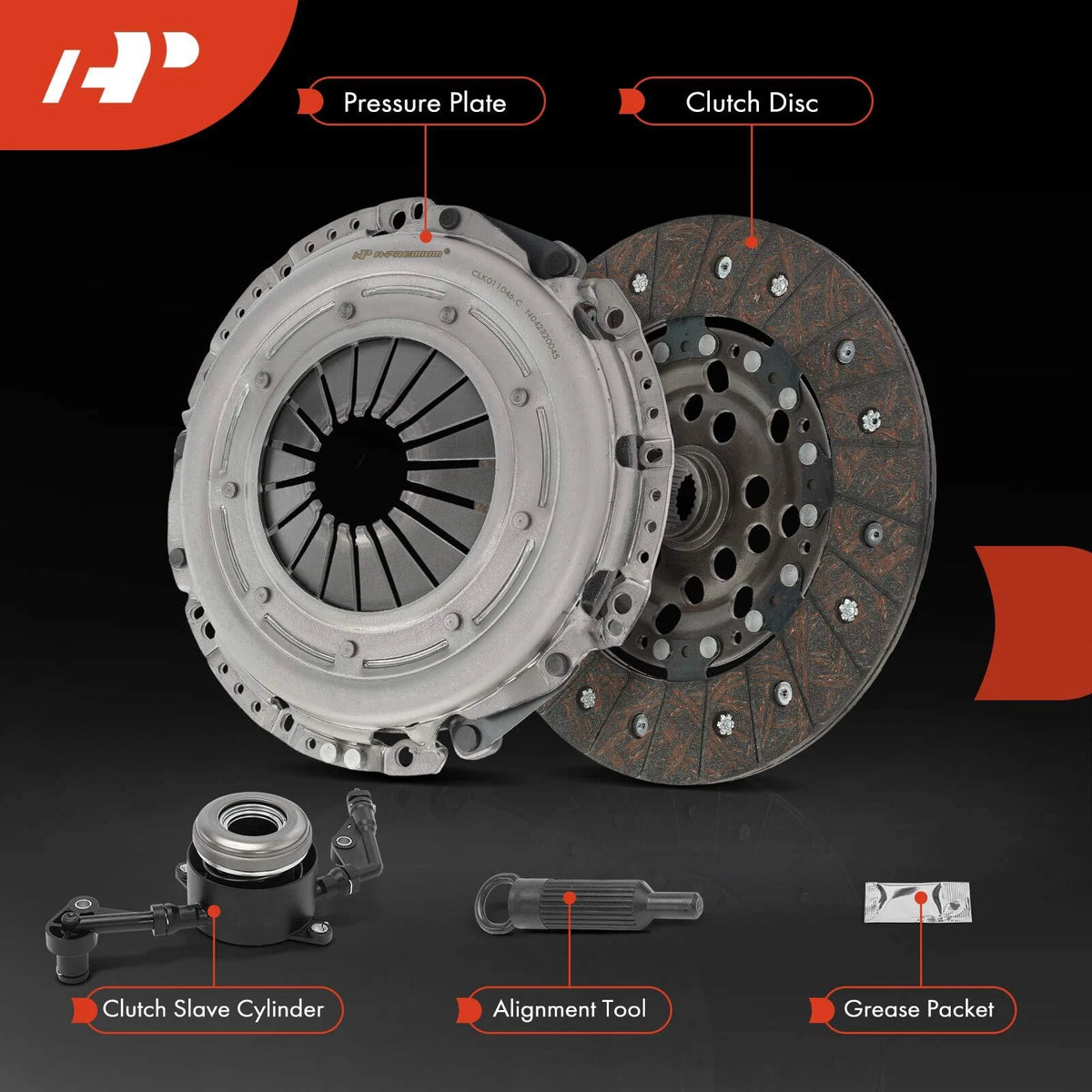Clutch Kit with Slave Cylinder for Benz SLK280 R171 (11-046)