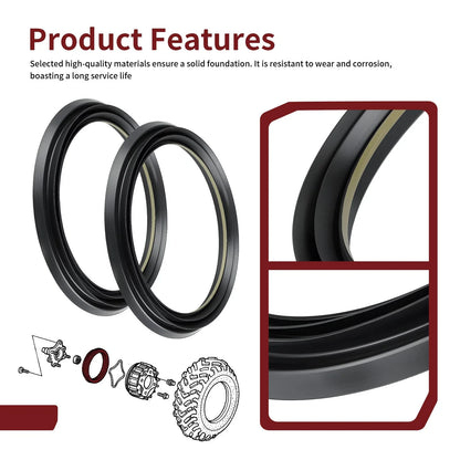 2X Front Brake Drum Seal for Honda Rincon 650 TRX650FA FGA (2003–2005) 91261-HN5-671